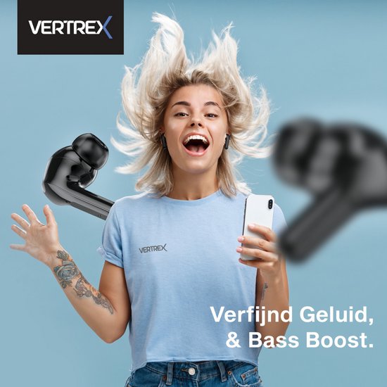 Vertrex Sounds Pro-3 Bluetooth Earbuds with Noise Cancelling - Ecouteurs sans fil - Ecouteurs sans fil